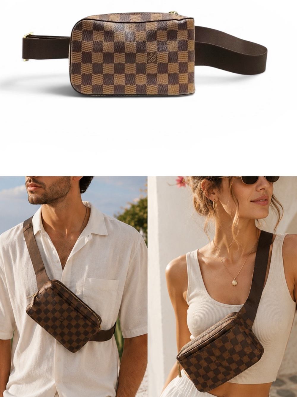 Louis Vuitton Damier Ebene Geronimos Bumbag Waist Bag